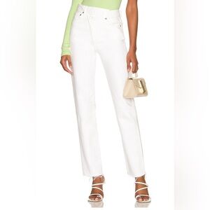 Agolde Criss Cross White Jeans sz 28